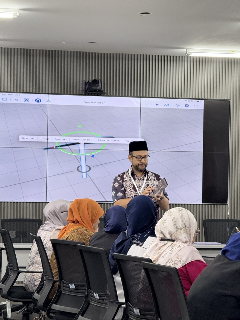 Presenting spatial computing concepts at the Institut Aminuddin Baki symposium
